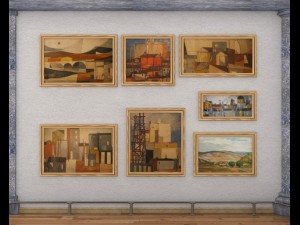 art gallery exhibition hall 2 3D Model