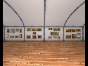 art gallery exhibition hall 2 3D Model