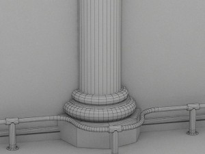 art gallery exhibition hall 2 3D Model