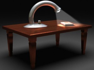 table reading lamp Model 3D