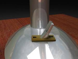 table reading lamp Model 3D