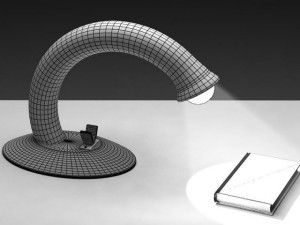 table reading lamp Model 3D
