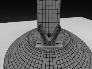 table reading lamp Model 3D