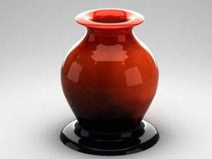 glass decorative vase 01 3D Модель