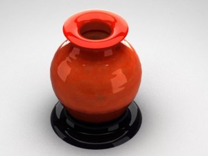 glass decorative vase 01 3D Модель