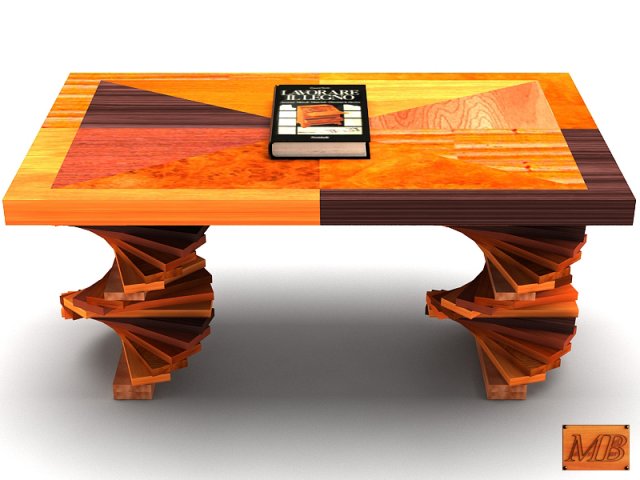 wood parquet table 3D Model .c4d .max .obj .3ds .fbx .stl .blend 