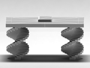 wood parquet table 3D Model