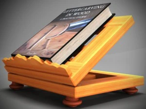 livro no p&uacute;lpito Modelo 3D