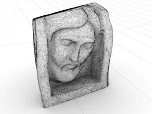 jesus head sculpture 3D Model