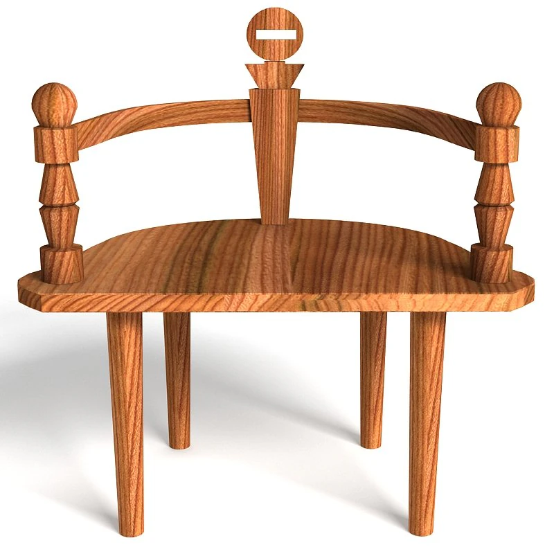 big old chair 3D Model .c4d .max .obj .3ds .fbx .stl .blend 