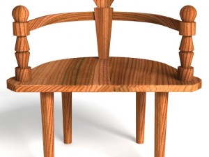 big old chair Modèle 3D