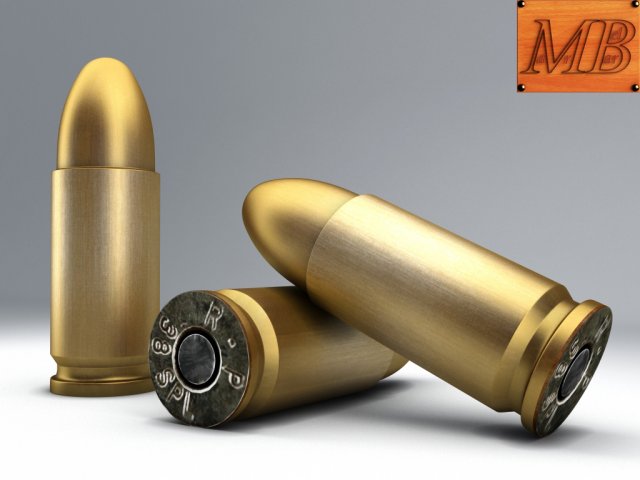 bullet 3Dモデル .c4d .max .obj .3ds .fbx .stl .blend 