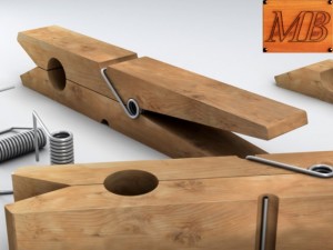 clothespin 3D Model