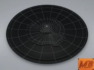 fried egg dish 3D Model
