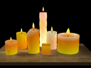 candle  flames Model 3D