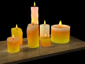 candle  flames 3D Model
