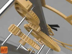 zegar wodny Model 3D