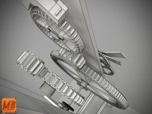 zegar wodny Model 3D