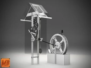 zegar wodny Model 3D