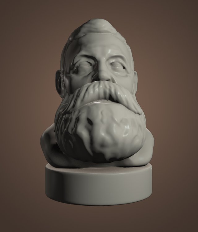 friedrich engels 3Dプリントモデル .c4d .max .obj .3ds .fbx .stl .blend 