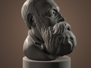 friedrich engels 3Dプリントモデル
