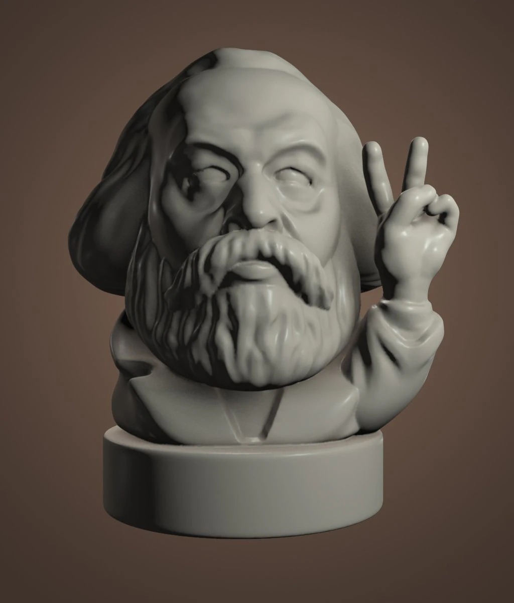 karl marx 3D Print Model .c4d .max .obj .3ds .fbx .stl .blend 