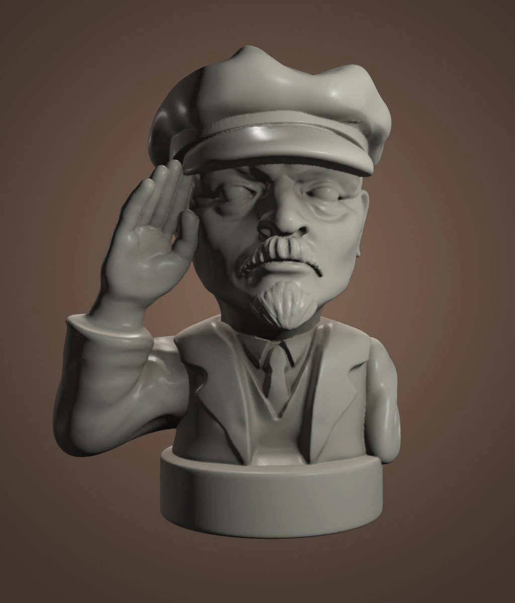 vladimir lenin 3D Print Model .c4d .max .obj .3ds .fbx .stl .blend 