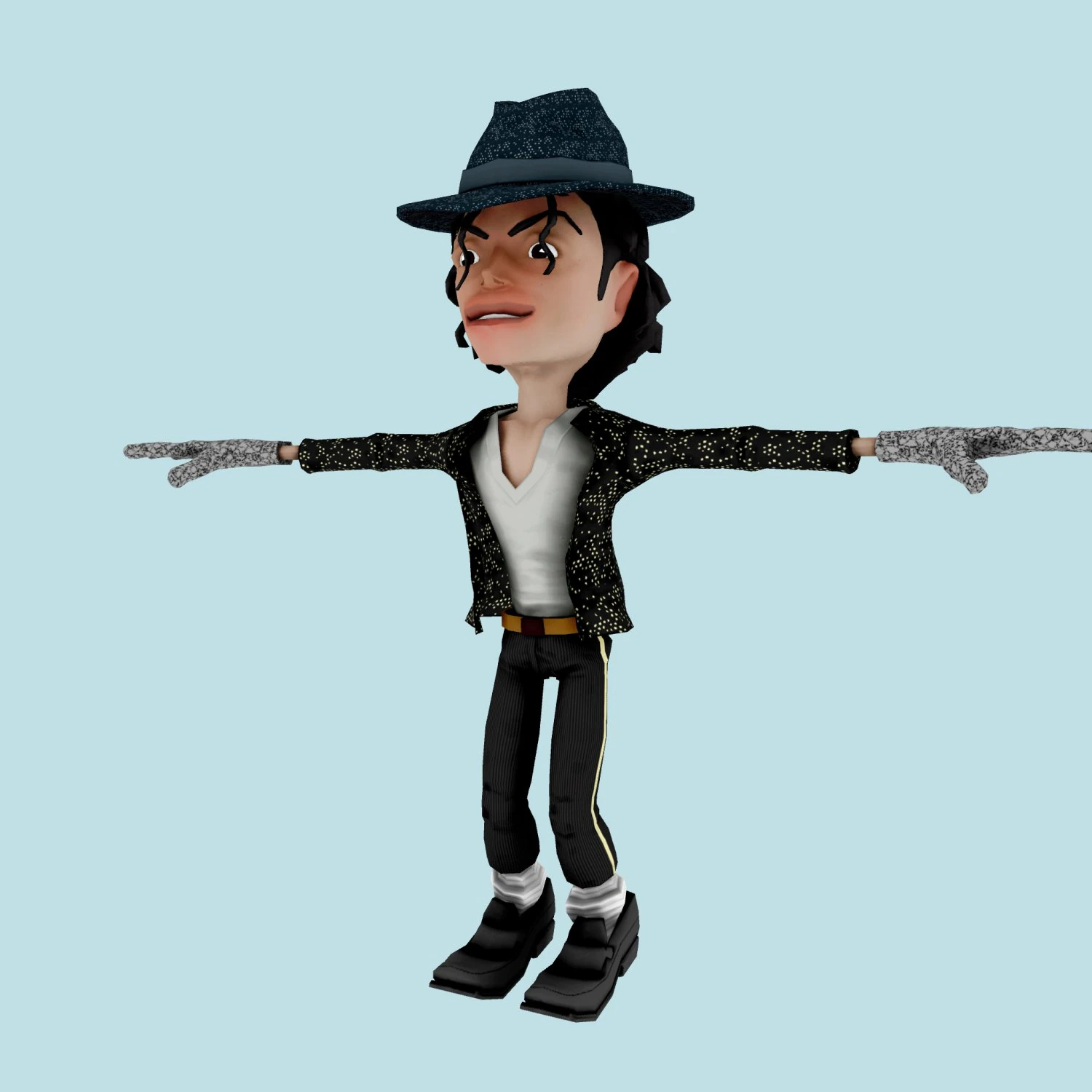 Michael Jackson 3D Model .c4d .max .obj .3ds .fbx .stl .blend
