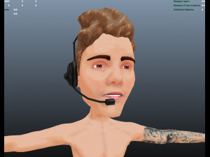 Justin Bieber Model 3D