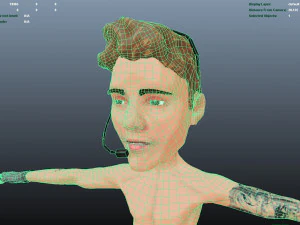 Justin Bieber 3D Model