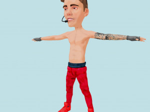 Justin Bieber Model 3D