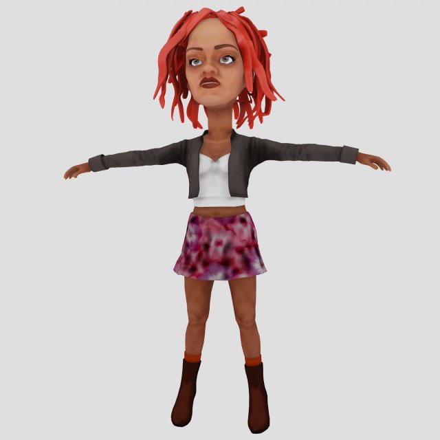 Rihanna 3D 模型 .c4d .max .obj .3ds .fbx .stl .blend 