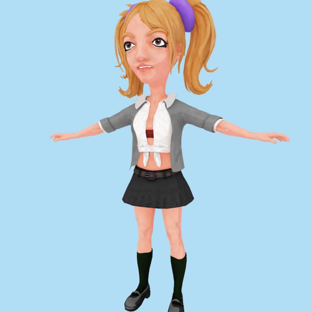 Britney Spears 3D Model .c4d .max .obj .3ds .fbx .stl .blend 
