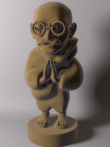 gandhi 3D 모델 .c4d .max .obj .3ds .fbx .stl .blend