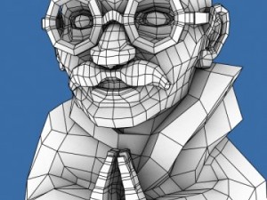 gandhi 3D 모델