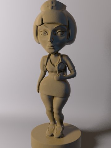 nurs 3D Модель .c4d .max .obj .3ds .fbx .stl .blend 
