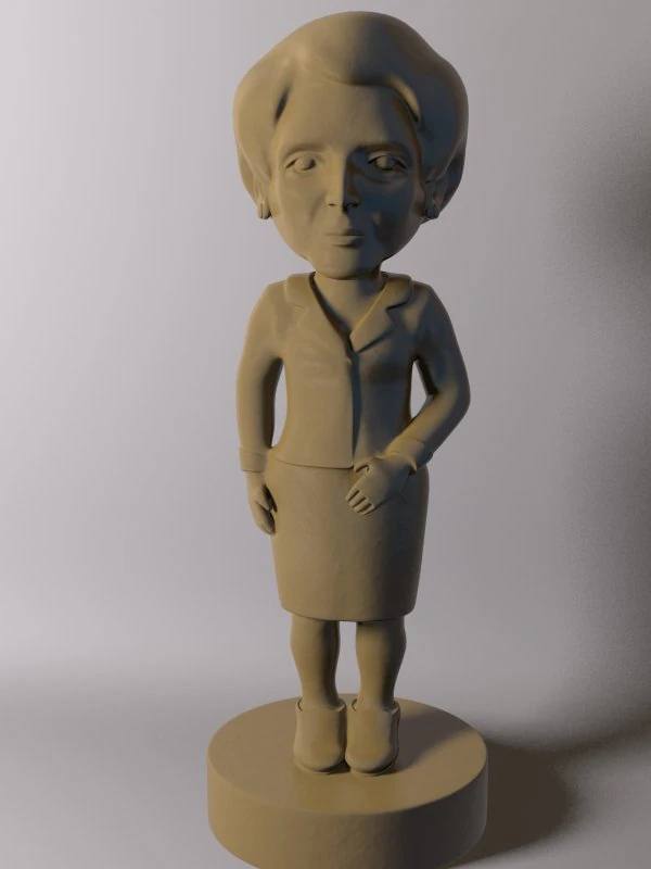 Iron lady 3D Model .c4d .max .obj .3ds .fbx .stl .blend 