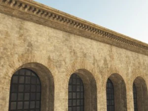 aula palatina bas&iacute;lica de constantentino Modelo 3D