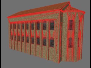 aula palatina bas&iacute;lica de constantentino Modelo 3D