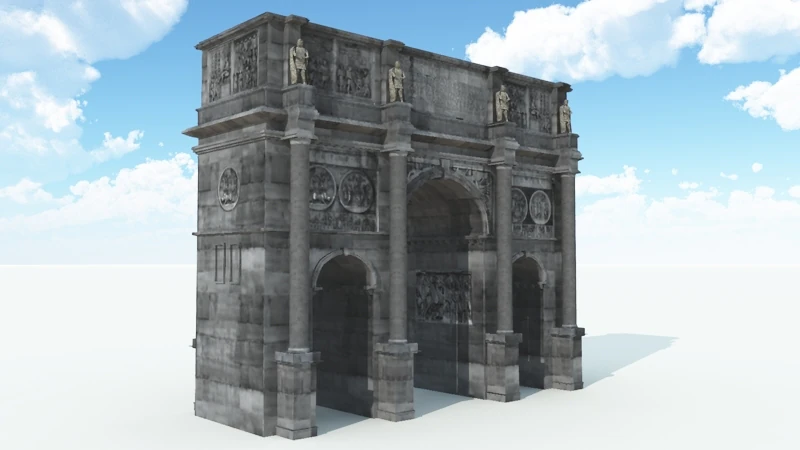 constantine arch 3D Model .c4d .max .obj .3ds .fbx .stl .blend 