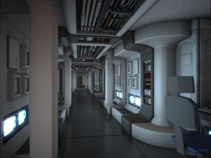 अंतरिक्ष यान गलियारा एचडी 3D मॉडल