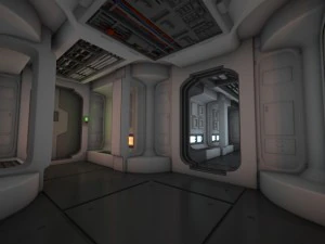 spaceship corridor hd 3D Model