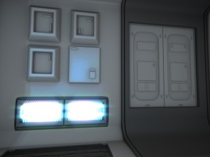 spaceship corridor hd Modelo 3D