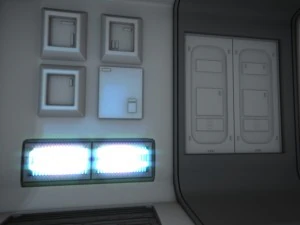 spaceship corridor hd 3D Model