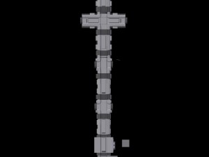 spaceship corridor hd Modelo 3D