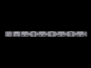spaceship corridor hd Modelo 3D