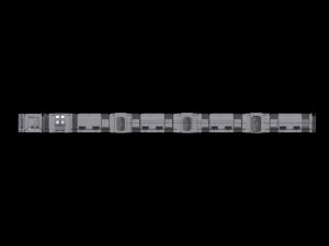 spaceship corridor hd 3D Model