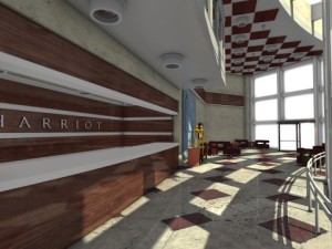 harriot hotel lobby 3D 模型