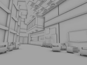 harriot hotel lobby 3D Model
