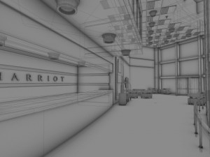 harriot hotel lobby 3D 模型